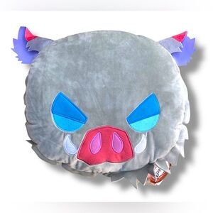 Demon Slayer Anime Series Inosuke Hashibira Boar Mask Plush Pillow Home Decor
